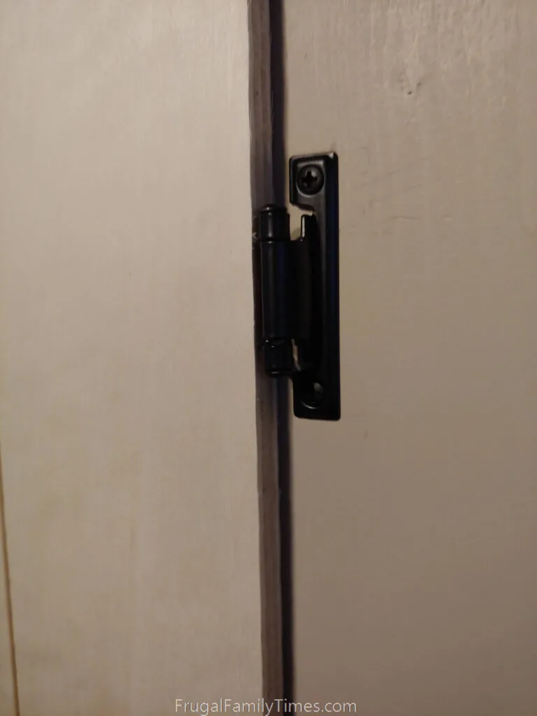 hinges for built in cabinet in basement