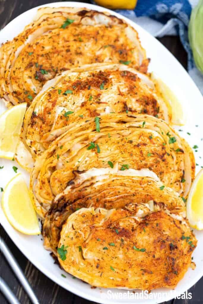 Air Fryer Cabbage Steaks
