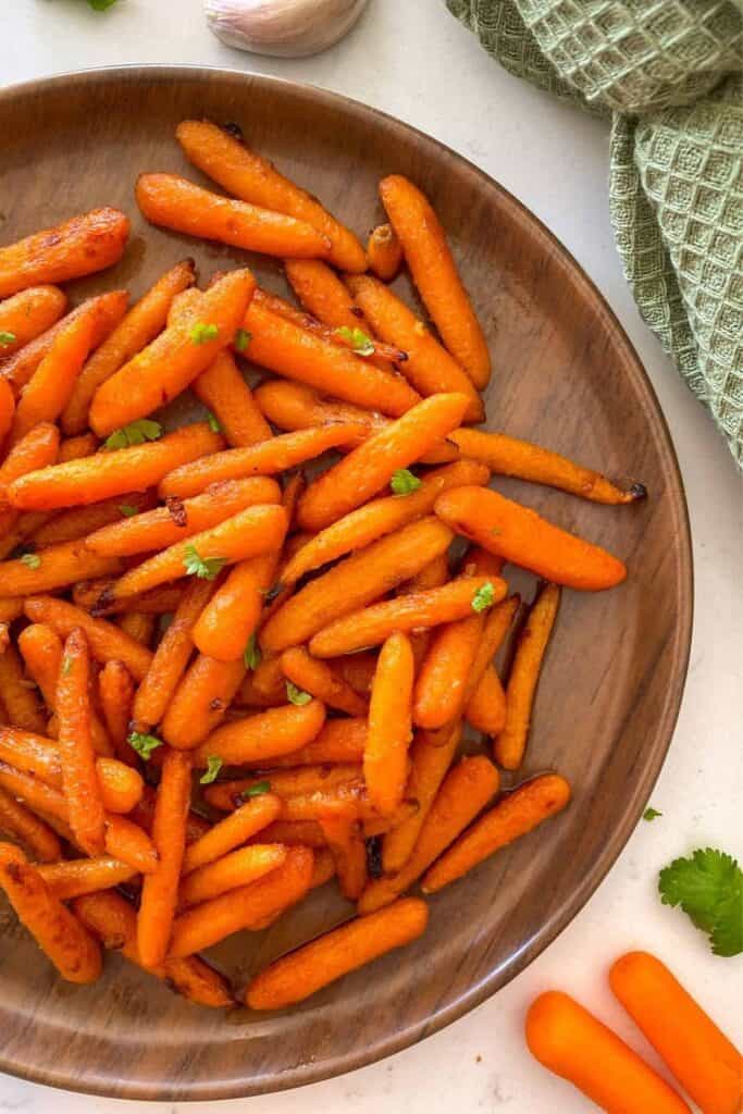 Maple Garlic Baby Carrots