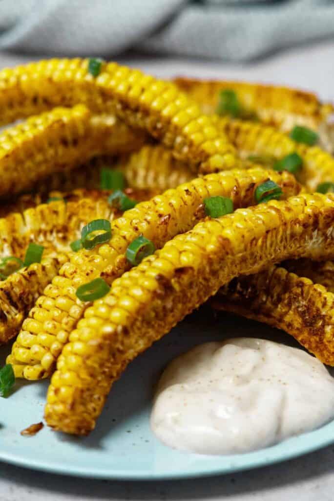 Easy Air Fryer Corn Ribs