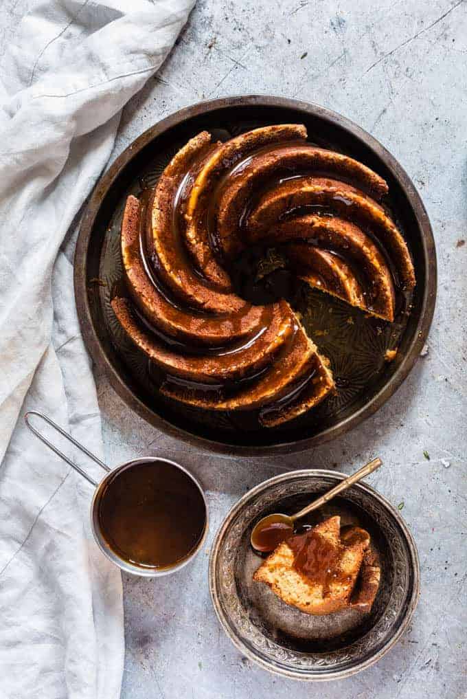  Orange Bundt Cake With Salted Caramel Whiskey Drizzle 