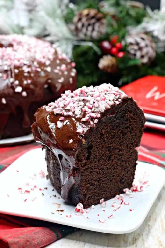 Peppermint Mocha Bundt Cake 