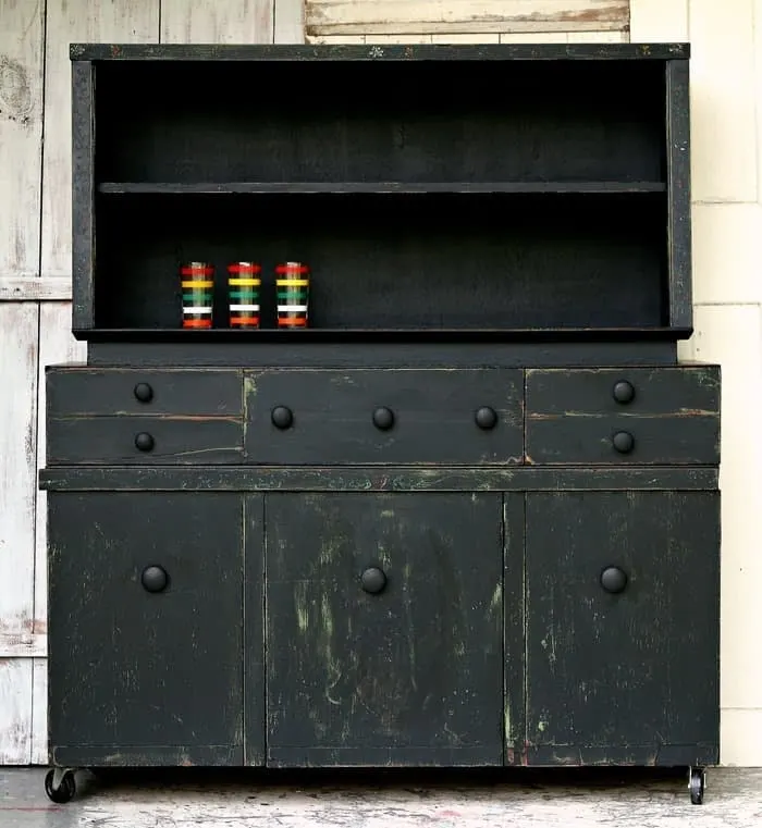 Painted Farmhouse Style Hutch