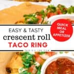 Pillsbury Crescent Roll Taco Ring recipe easy