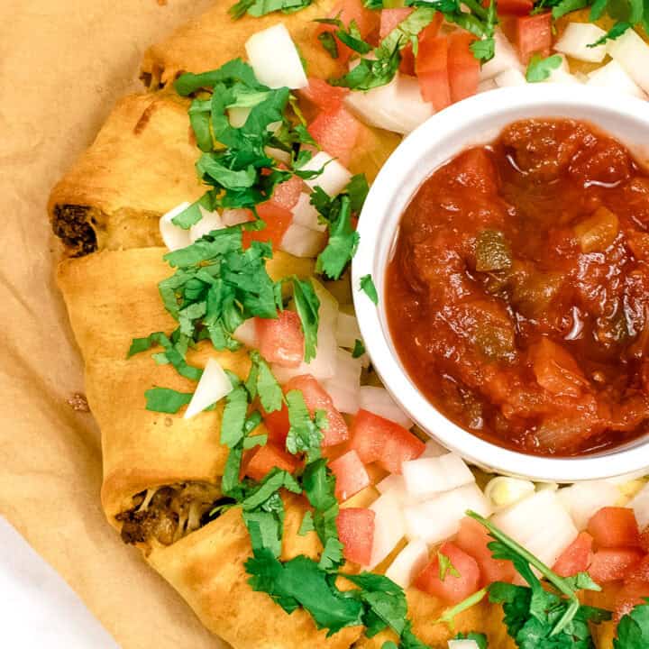 crescent roll taco ring recipe