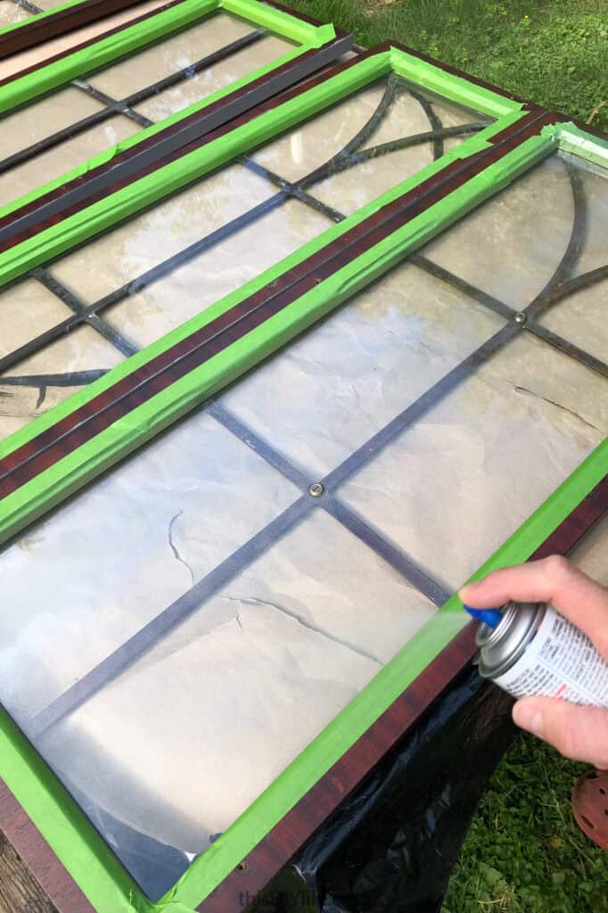 how to spray paint glass to mirror