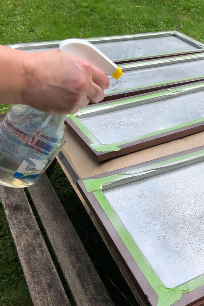 how to make mercury glass with vinegar