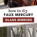 diy faux mercury glass mirrors