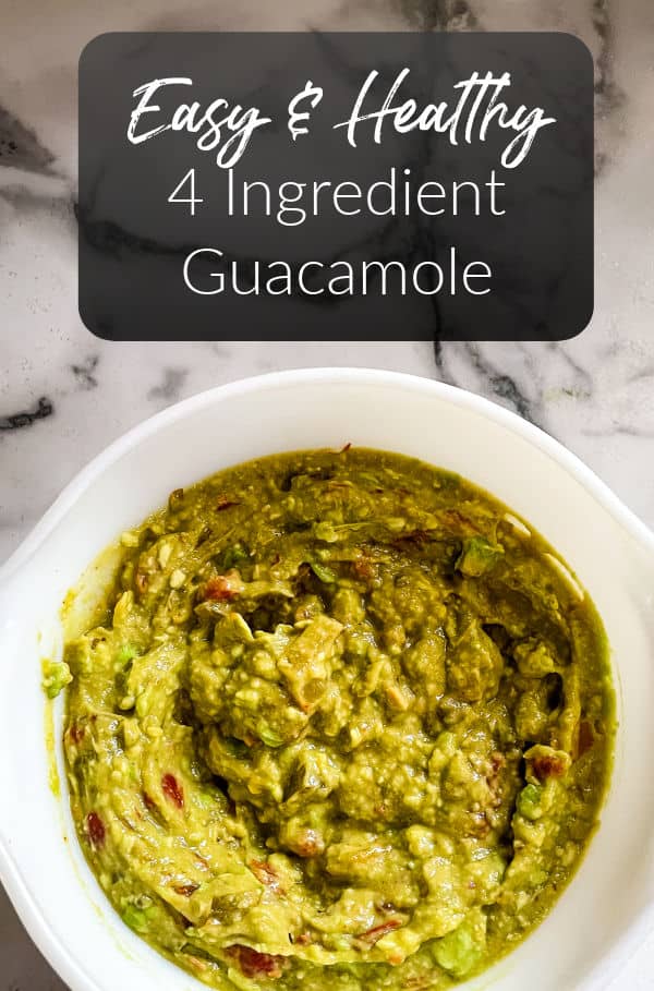 easy healthy 4 ingredient guacamole recipe