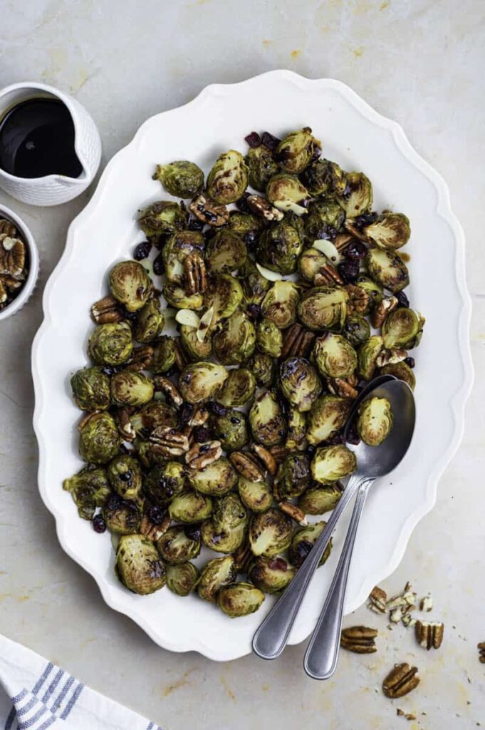 Roasted Brussels Sprouts with Balsamic Glaze