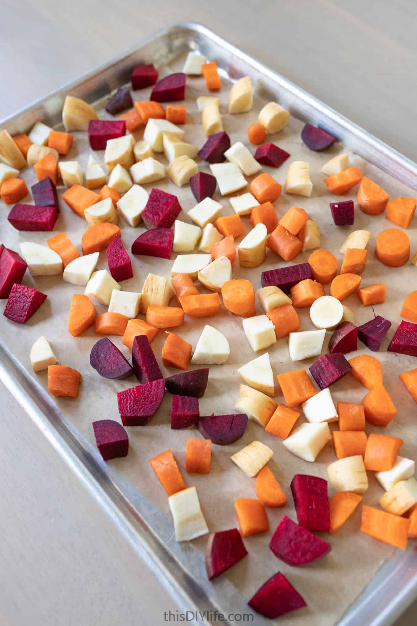 one pan healthy sausage and veggies-16