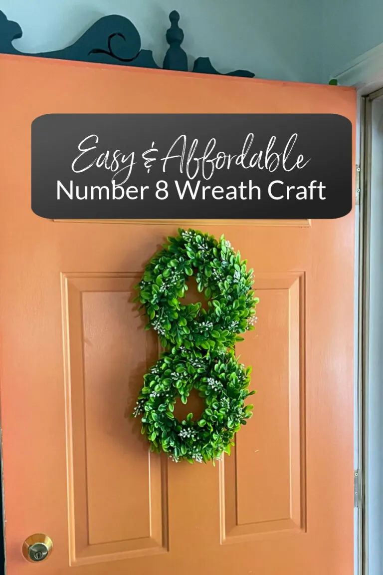 easy house number 8 wreath craft