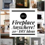 simple DIY electric fireplace ideas