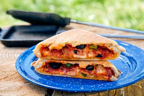 Pie Iron Pizza Pockets