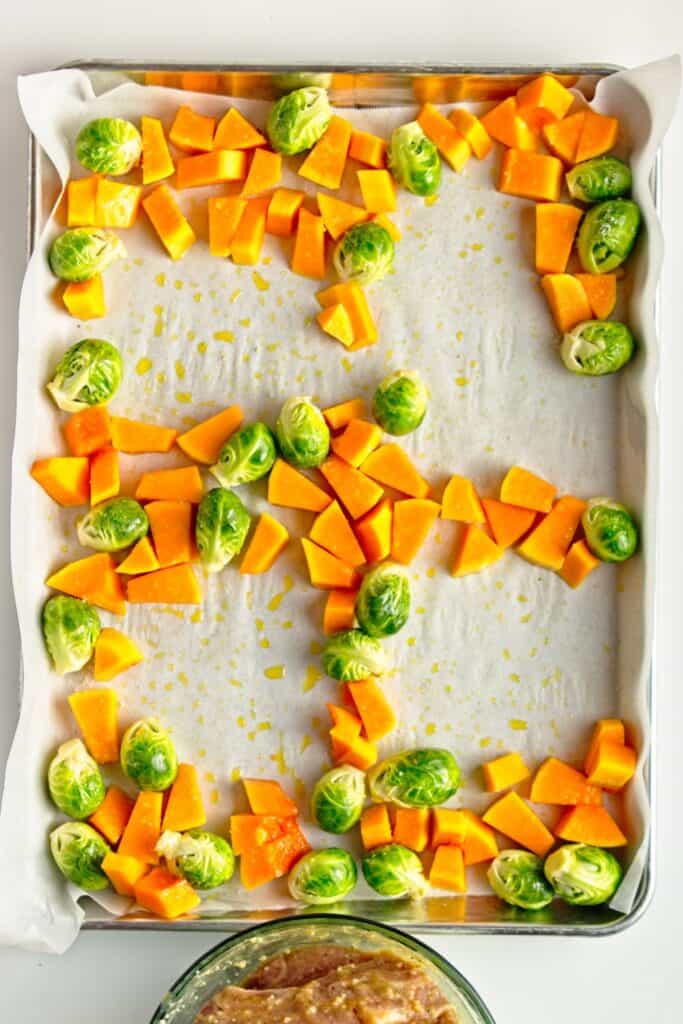 one pan pork chops and vegetables
