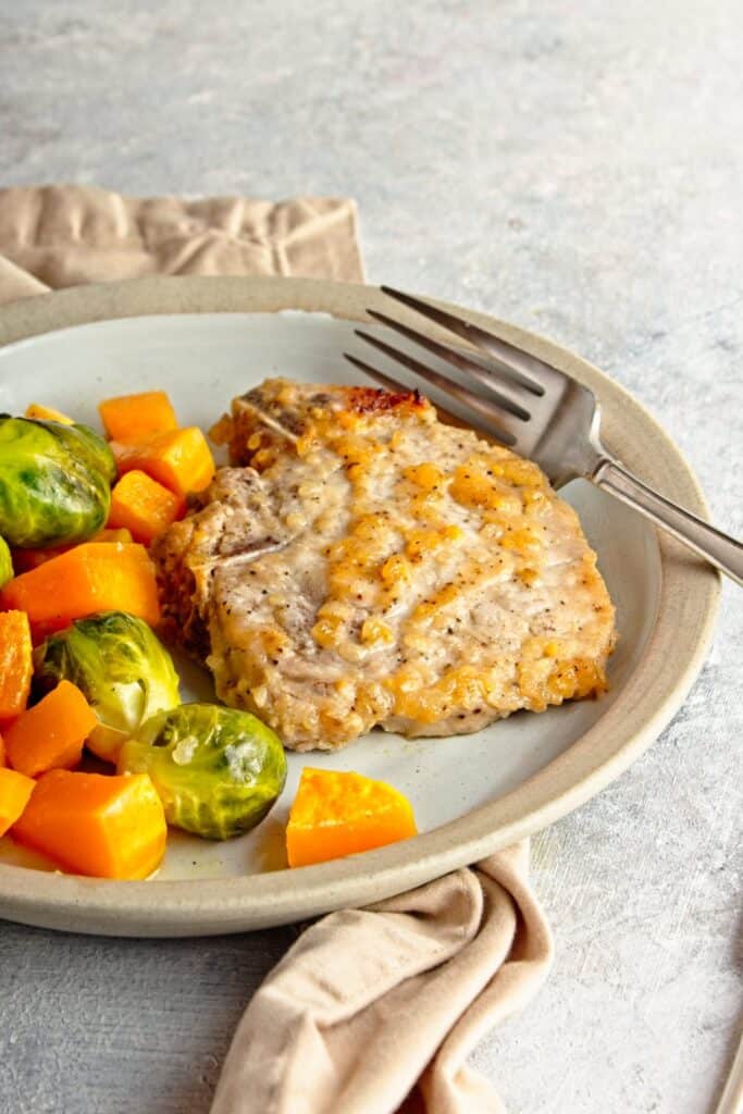 sheet pan pork chops and butternut squash