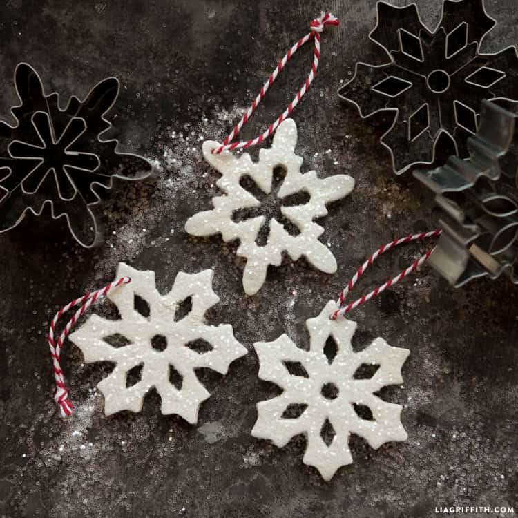 Clay Snowflake Ornaments