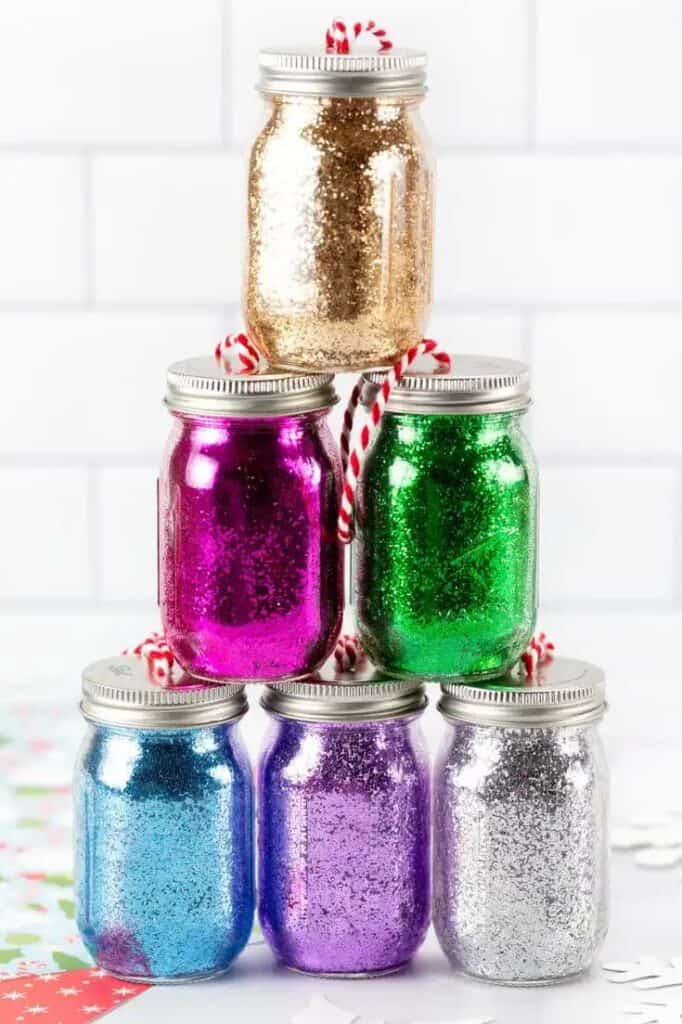 Glitter Jar Ornaments