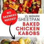 deconstructed sheet pan chicken kabobs