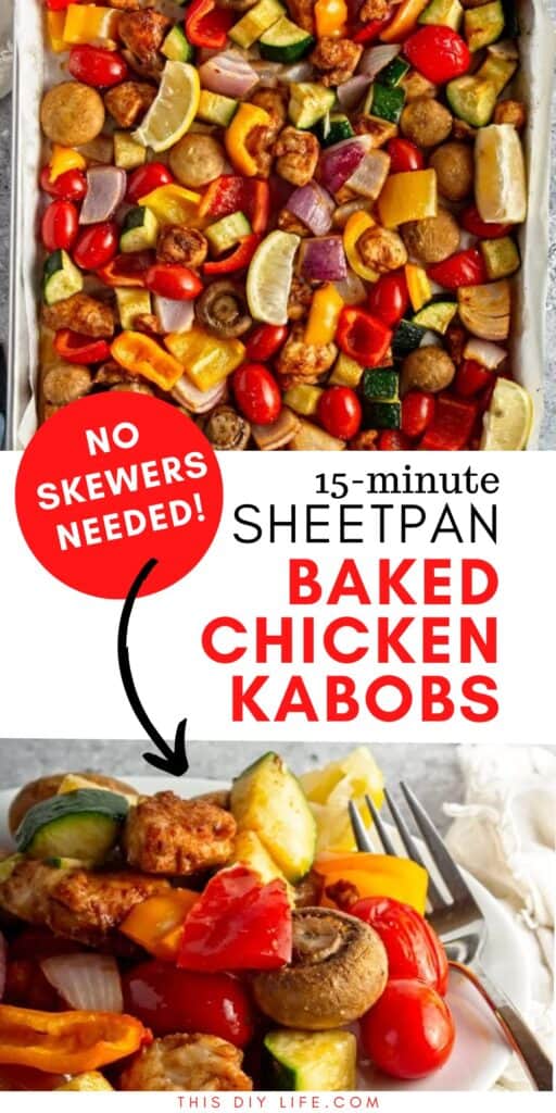 deconstructed sheet pan chicken kabobs
