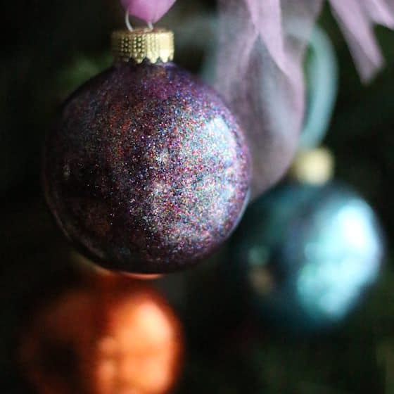 Easy DIY Glitter Ornament