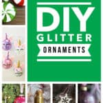 DIY glitter ornament crafts
