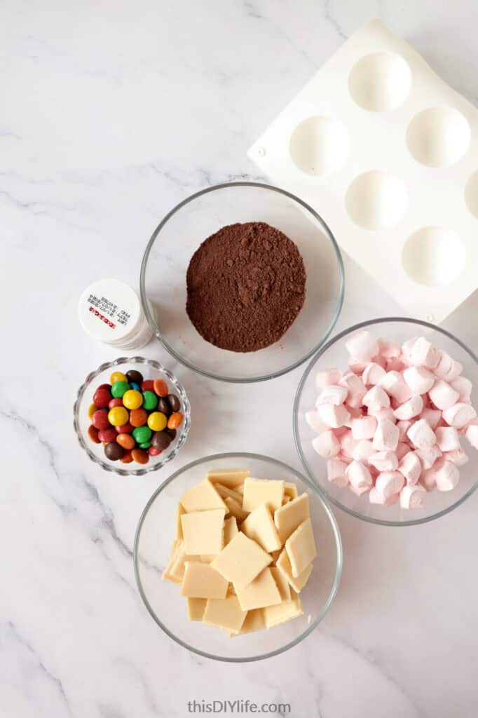 snowman hot chocolate bombs ingredients