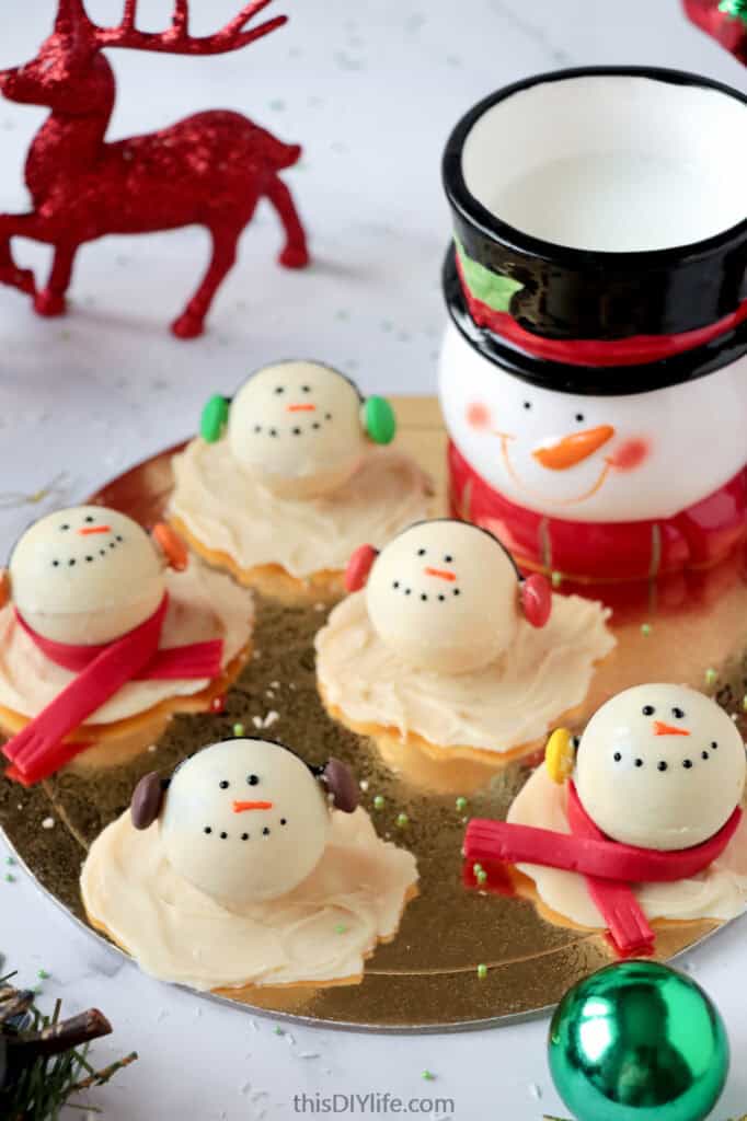 melting snowman hot chocolate bomb