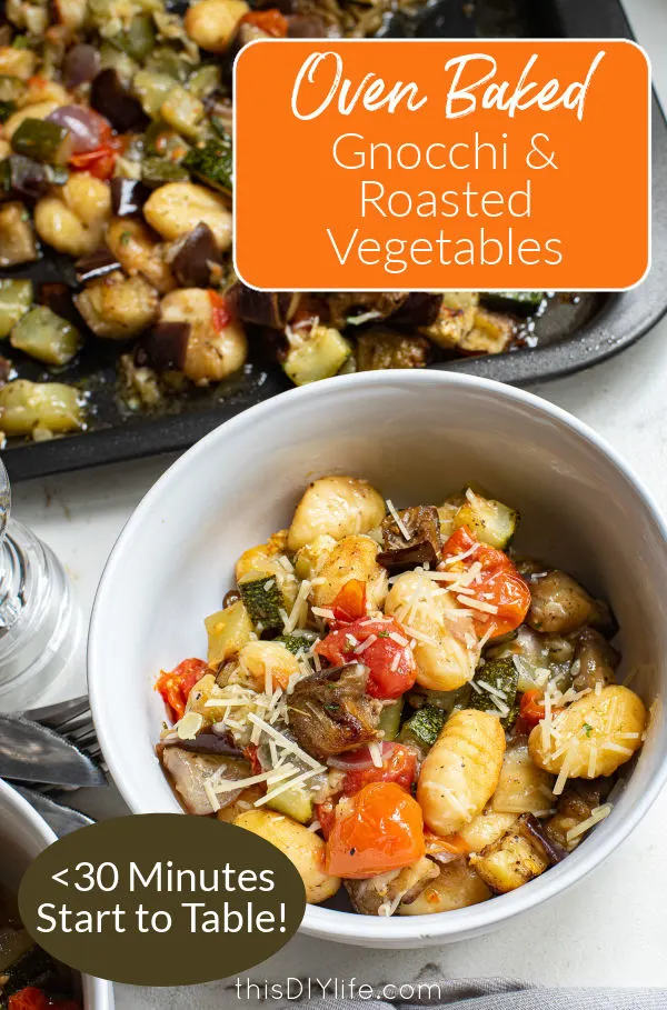 Delicious, Quick and Easy Sheet Pan Oven Baked Gnocchi with Roasted Vegetables Recipe