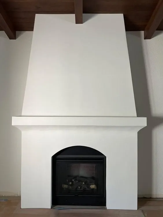 Beautiful Venetian Plaster DIY Electric Fireplace Wall Tutorial 5 Jenna Sue Designs