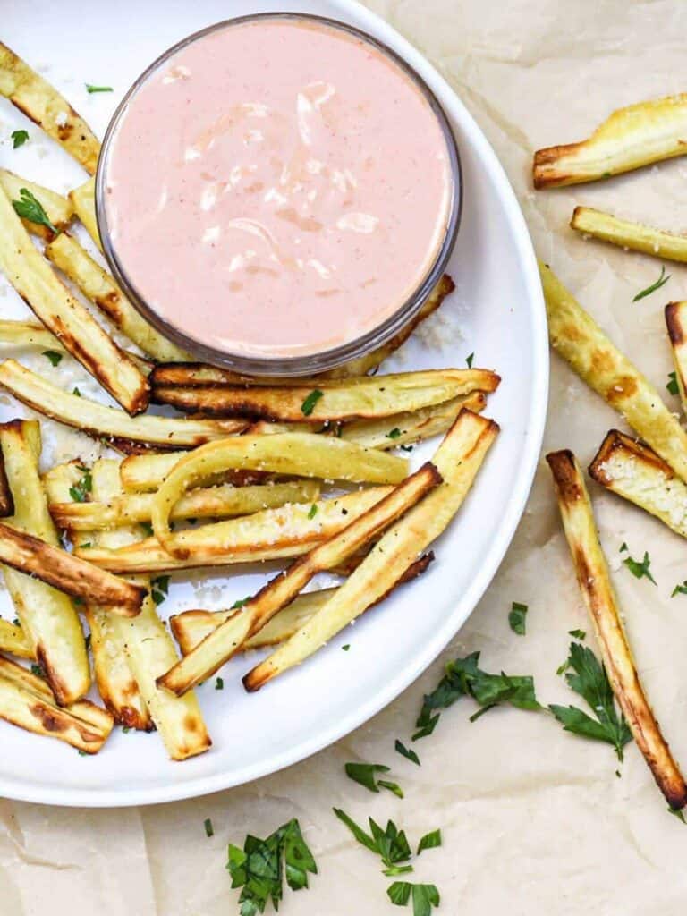 Air Fryer Pomegranate Parsnip Fries