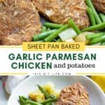 Sheet Pan Baked Garlic Parmesan Chicken and Vegetables