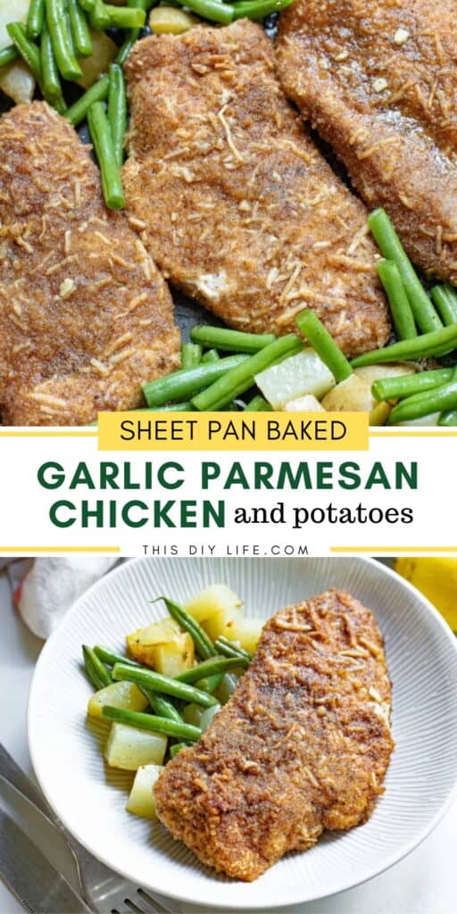 Sheet Pan Baked Garlic Parmesan Chicken and Vegetables