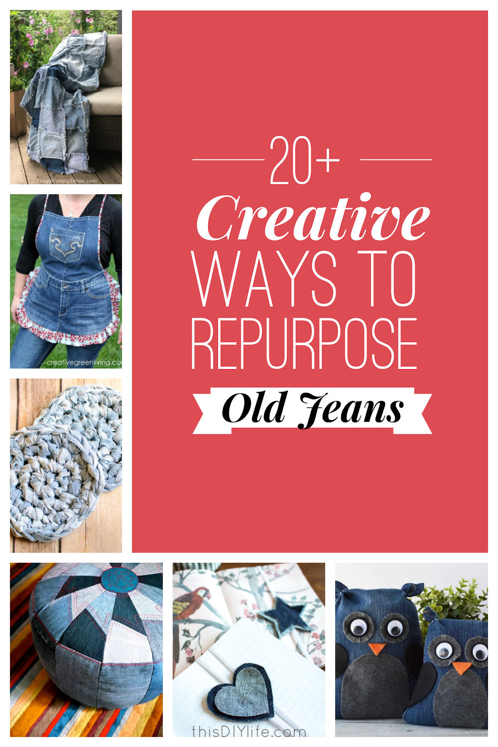 crafts to repurpose old jeans