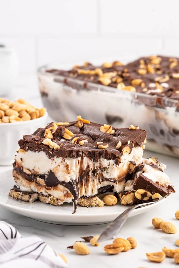 Buster Bar Ice Cream Cake