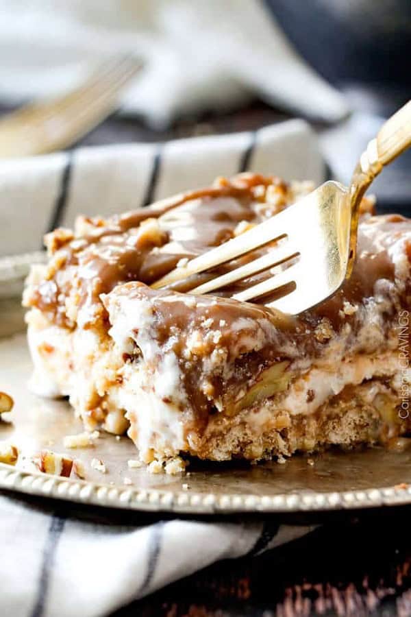 Caramel Toffee Ice Cream Cake