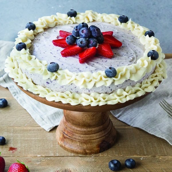 Blueberry Vanilla Ice Cream Cake Recipe 