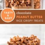Chocolate Peanut Butter Rice Crispy Treats