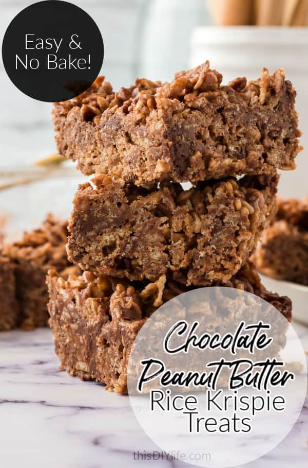 Chocolate Peanut Butter Rice Krispie Treats recipe