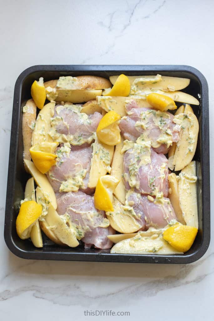 lemon chicken thighs with potatoes