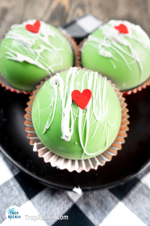 Grinch Hot Chocolate Bombs (with Marshmallows!) 