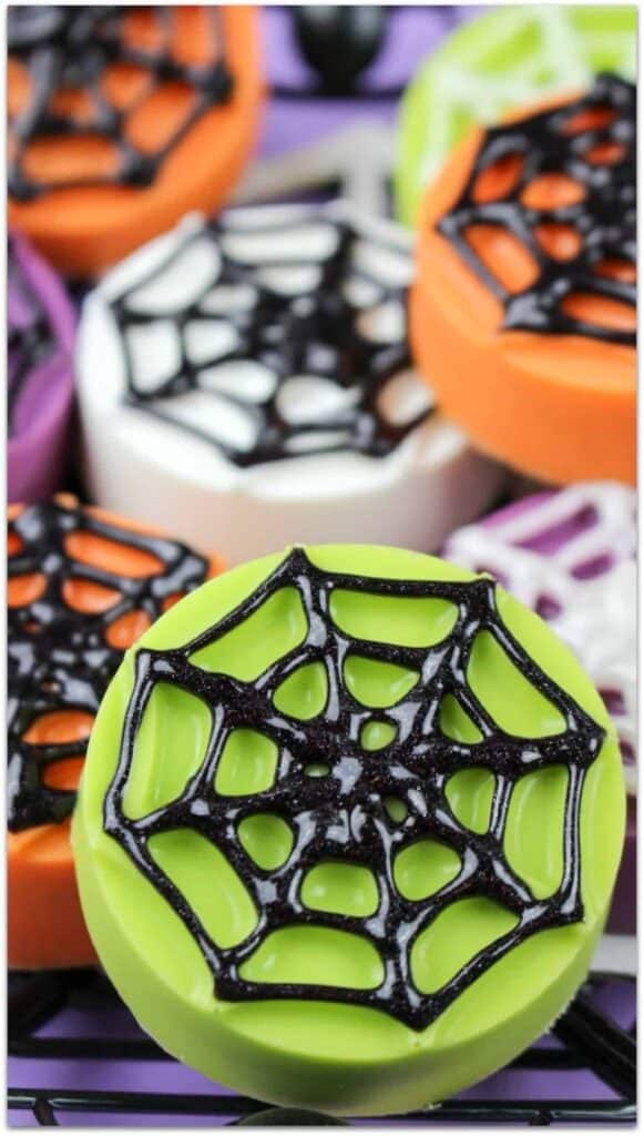 Halloween Spiderweb Cookies