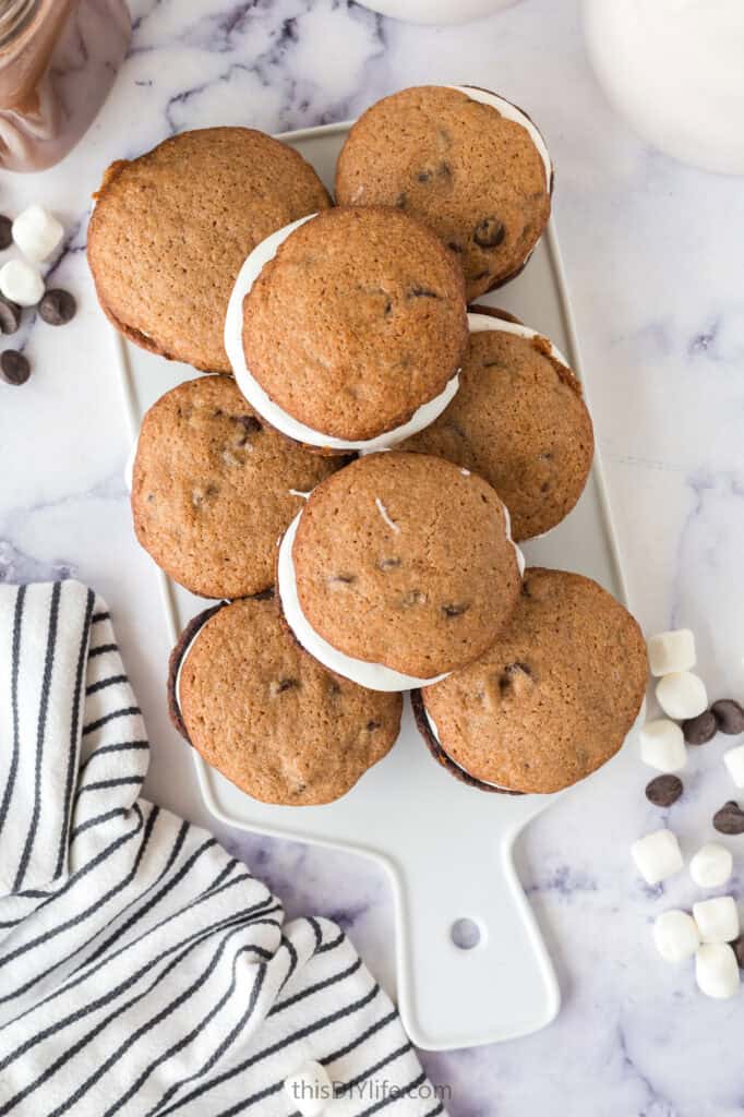 marshmallow stuffed chocolate cookies