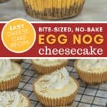 no-bake eggnog cheesecake