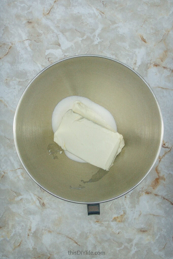 Easy No Bake Eggnog Cheesecake filling
