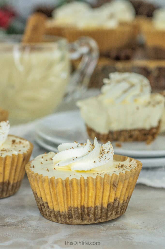 no bake eggnog cheesecake