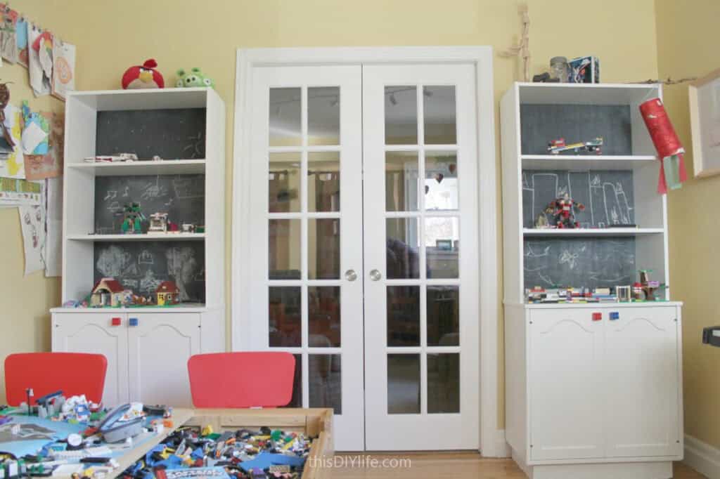 DIY playroom to home office music room