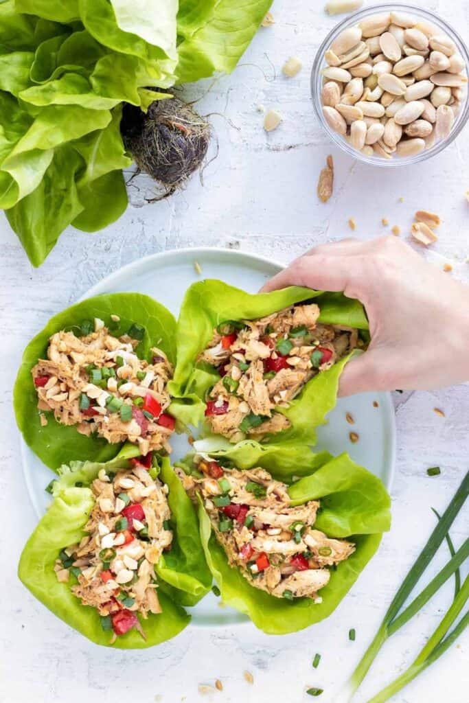 Asian Chicken Lettuce Wraps