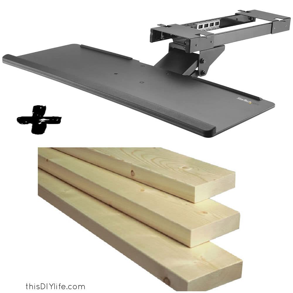 Easy DIY Computer Desk Plans To Build A Modern Wood PC Work Or Gaming ...