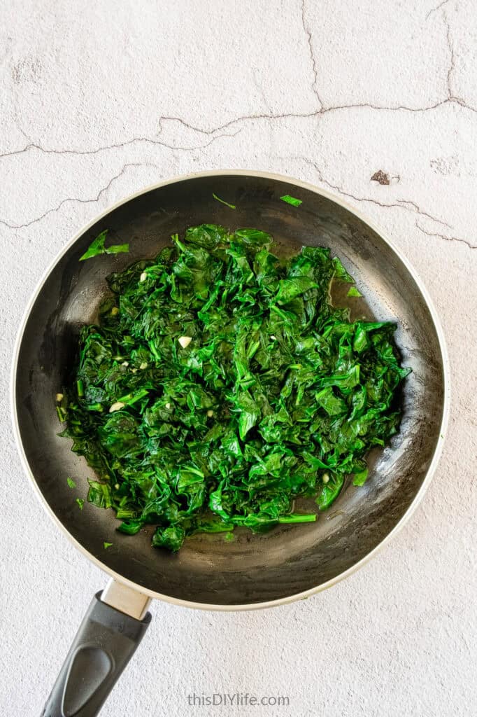 Cook until spinach is tender, but not overcooked